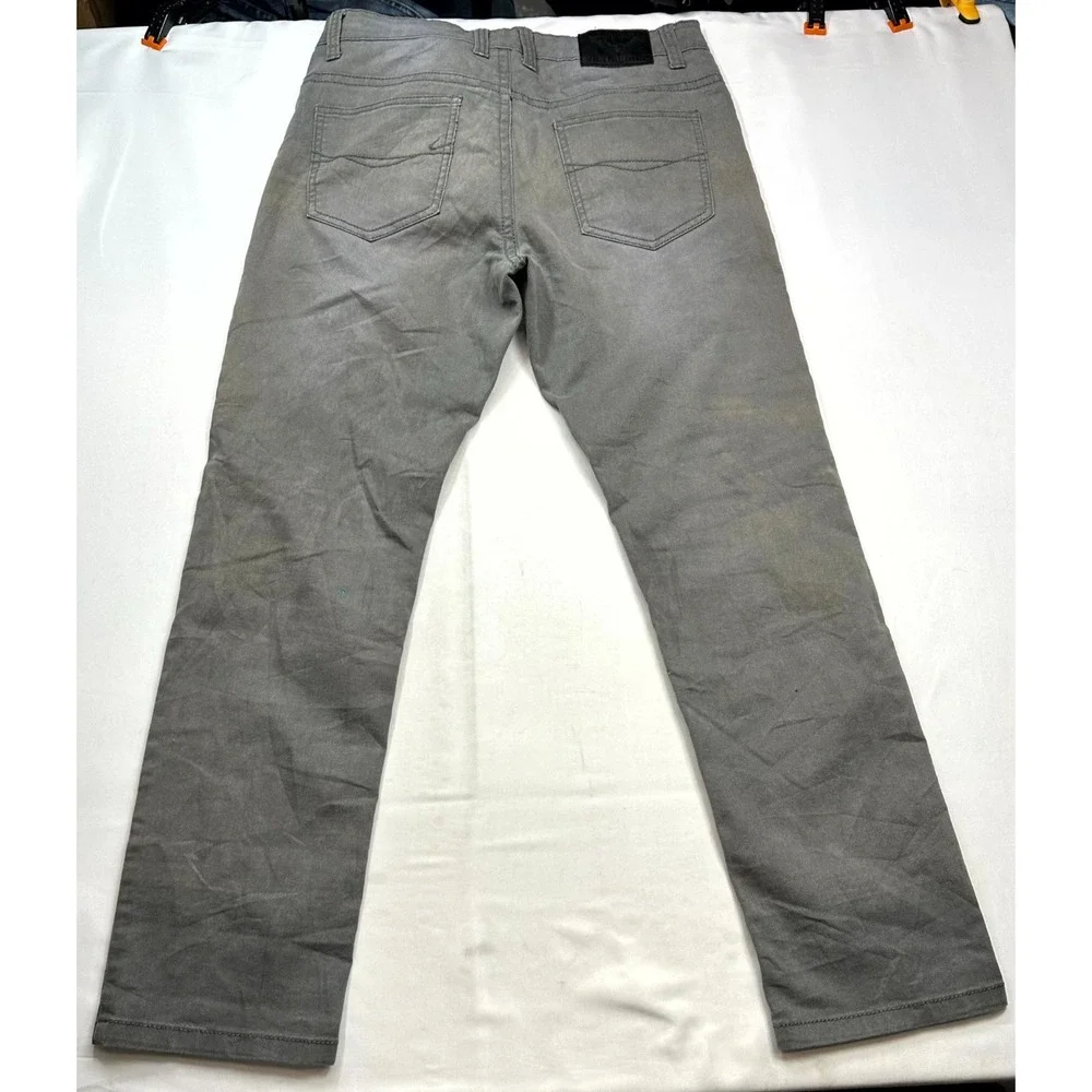 Victorious Jeans Mens Size 32x30 Gray Denim Cotton Blend Straight‎ Stretch
